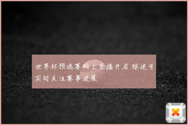 世界杯预选赛网上直播开启 球迷可实时关注赛事进展